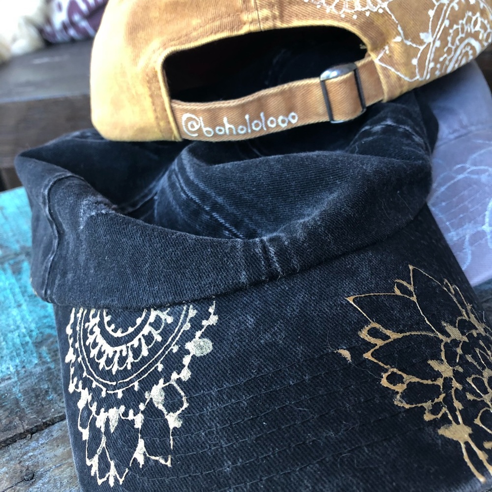 Handpainted Bohemian Baseball Cap